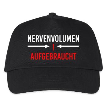 Volume nerveux épuisé - Casquette de baseball Enfant - noir - Devant