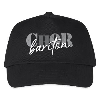 Chor Bariton - Kinder Basecap - Schwarz - Vorne
