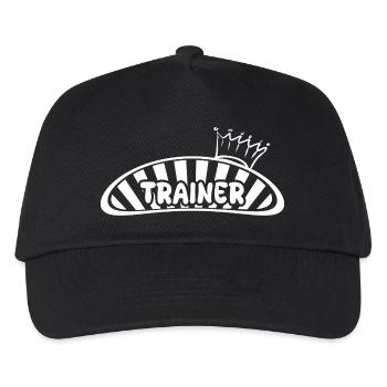 Trainer - Kinder Basecap - Schwarz - Vorne