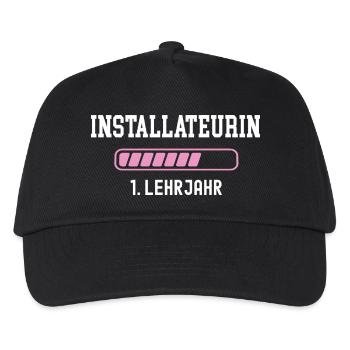 Plumber training 1 year of apprenticeship first year - Kids’ Baseball Cap - black - Front