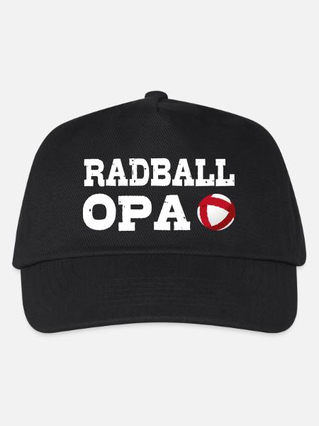 Radball, OPA, Radballer, Hallenradsport - Kinder Basecap - Schwarz