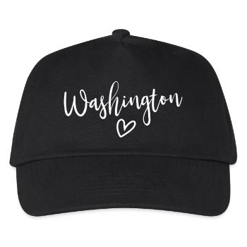 Washington Heart Women's Love Washington - Kinder Basecap - Schwarz - Vorne