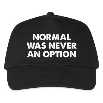 Normal Was Never An Option - Kinder Basecap - Schwarz - Vorne