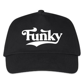 Logo rétro Funky Script - Casquette de baseball Enfant - noir - Devant