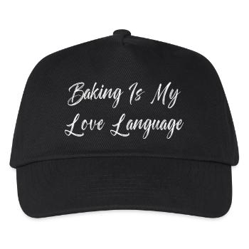 La pâtisserie est mon langage de l’amour - Casquette de baseball Enfant - noir - Devant