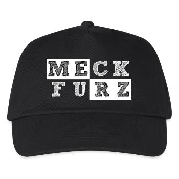 MeckFurz Geometrische Collage Merz muss weg - Kinder Basecap - Schwarz - Vorne