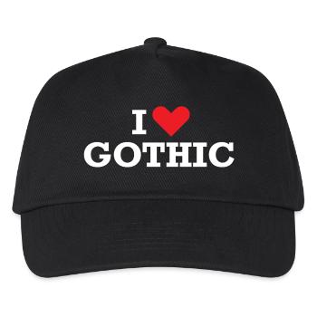Ich liebe Gothic - Kinder Basecap - Schwarz - Vorne