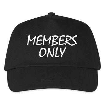 members only - Kinder Basecap - Schwarz - Vorne