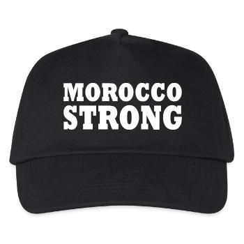 Morocco strong - Casquette de baseball Enfant - noir - Devant