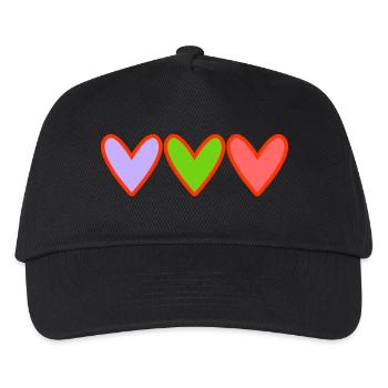PAAR. ICH HABE GERADE GEHEIRATET. Junggesellinnenabschied. VALENTINSTAG. LIEBE. - Kinder Basecap - Schwarz - Vorne