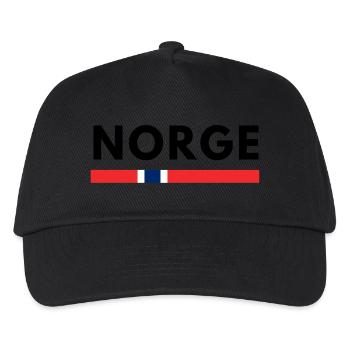 Norwegen - Kinder Basecap - Schwarz - Vorne