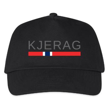 Kjerag Norwegen - Kinder Basecap - Schwarz - Vorne