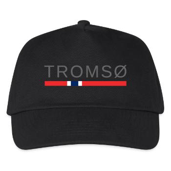 Tromsø Norwegen - Kinder Basecap - Schwarz - Vorne