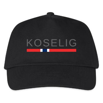Gemütliches Norwegen - Kinder Basecap - Schwarz - Vorne