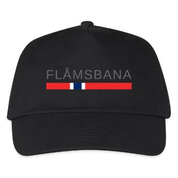 Flåmbahn Norwegen - Kinder Basecap - Schwarz - Vorne