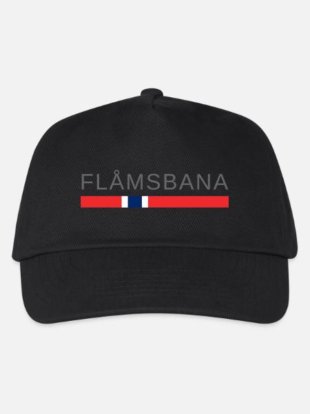 Flåm Railway Norway - Kids’ Baseball Cap - black