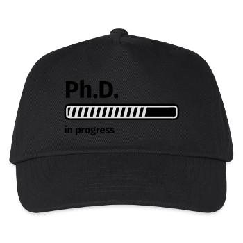 Ph.D. progress bar - Kids’ Baseball Cap - black - Front