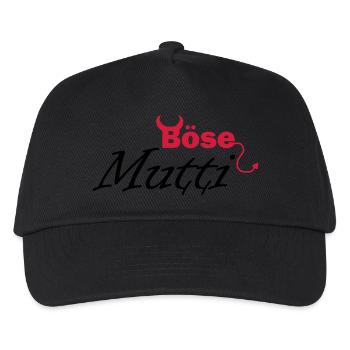 böse Mutti - Kinder Basecap - Schwarz - Vorne