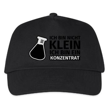 Ich bin nicht klein, ich bin ein Konzentrat - Kinder Basecap - Schwarz - Vorne