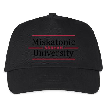 MJKv1: Miskatonic University - Arkham - Kinder Basecap - Schwarz - Vorne