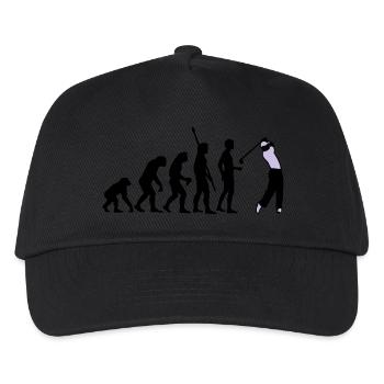 evolution_golf_b_2c - Kinder Basecap - Schwarz - Vorne