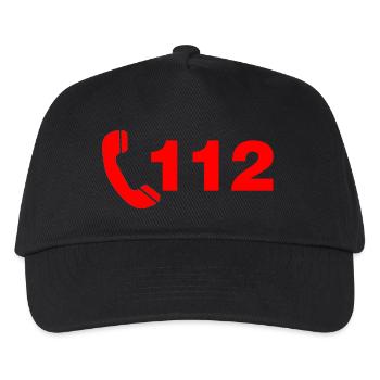 Fire 112 - Kids’ Baseball Cap - black - Front