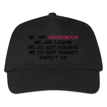 Anonymous - Casquette de baseball Enfant - noir - Devant