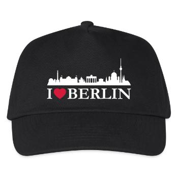 I love Berlin - Kinder Basecap - Schwarz - Vorne
