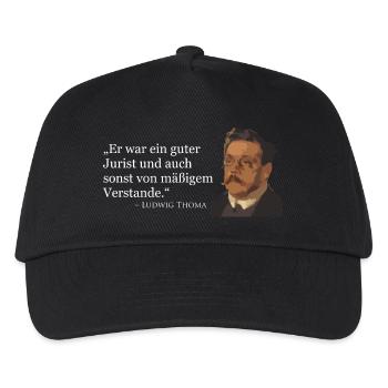 Ludwig Thoma citation - Casquette de baseball Enfant - noir - Devant