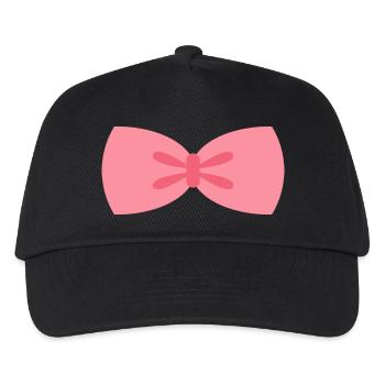 Schleife - Kinder Basecap - Schwarz - Vorne