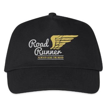 Biker Bild - Kinder Basecap - Schwarz - Vorne