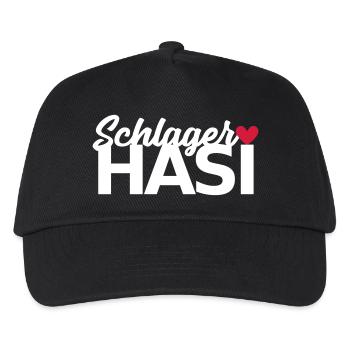 Schlager Hasi Schlagermusik - Kinder Basecap - Schwarz - Vorne