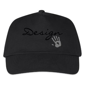design - Kinder Basecap - Schwarz - Vorne