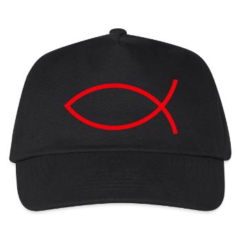 Jésus poisson Ichthys poisson poisson poisson - Casquette de baseball Enfant - noir - Devant