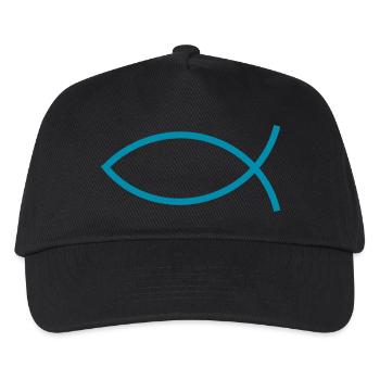 Jésus poisson Ichthys poisson poisson poisson - Casquette de baseball Enfant - noir - Devant