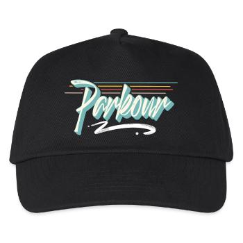 Parkour - Casquette de baseball Enfant - noir - Devant