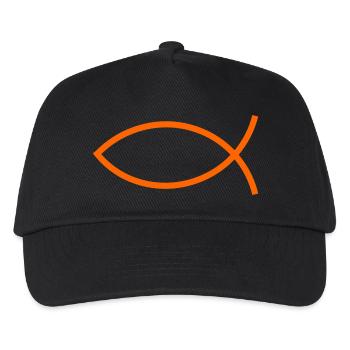 Jésus poisson Ichthys poisson poisson poisson - Casquette de baseball Enfant - noir - Devant