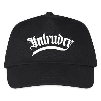 intruder hacker eindringling clan sticker computer - Kinder Basecap - Schwarz - Vorne
