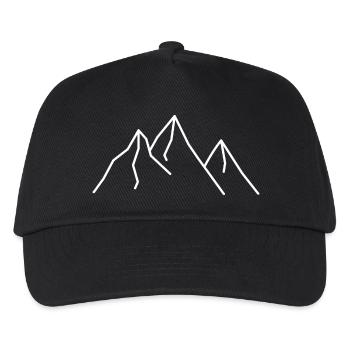 Montagnes - Casquette de baseball Enfant - noir - Devant