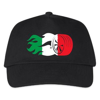 Italy Motorsport Flag - Kids’ Baseball Cap - black - Front