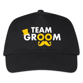 Team groom - Kids’ Baseball Cap - black - Front