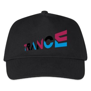 Music Trance Lettering Design - Kids’ Baseball Cap - black - Front