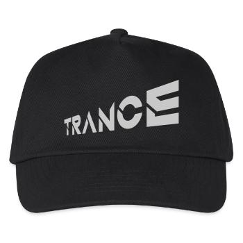 Techno Trance Schriftzug Musik - Kinder Basecap - Schwarz - Vorne
