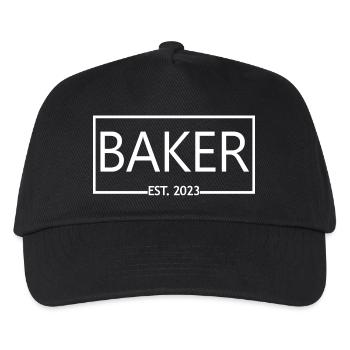 Baker Est. 2023 Abschluss Konditorei Backen Student - Kinder Basecap - Schwarz - Vorne