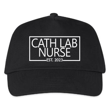 Cath Lab Nurse Est. 2023 Diplom-Krankenpflegeschüler - Kinder Basecap - Schwarz - Vorne