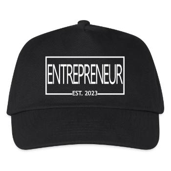 Entrepreneur Est. 2023 Graduated Entrepreneur Gift - Kids’ Baseball Cap - black - Front