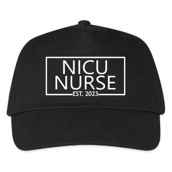 NICU Nurse Est. 2023 Neonatal Intensive Care Nurse - Kids’ Baseball Cap - black - Front