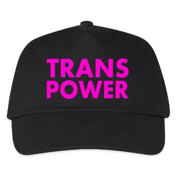 Trans power - Kids’ Baseball Cap - black - Front