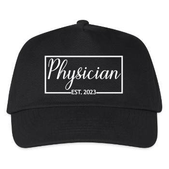 Physician Est. 2023 Graduated Physician Student - Kids’ Baseball Cap - black - Front