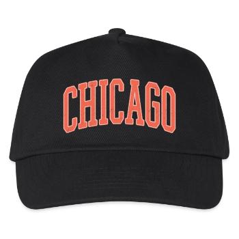 Chicago Arched Block Schriftzug - Kinder Basecap - Schwarz - Vorne